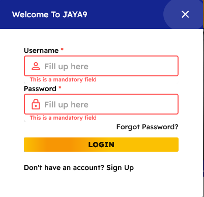 jaya9 login