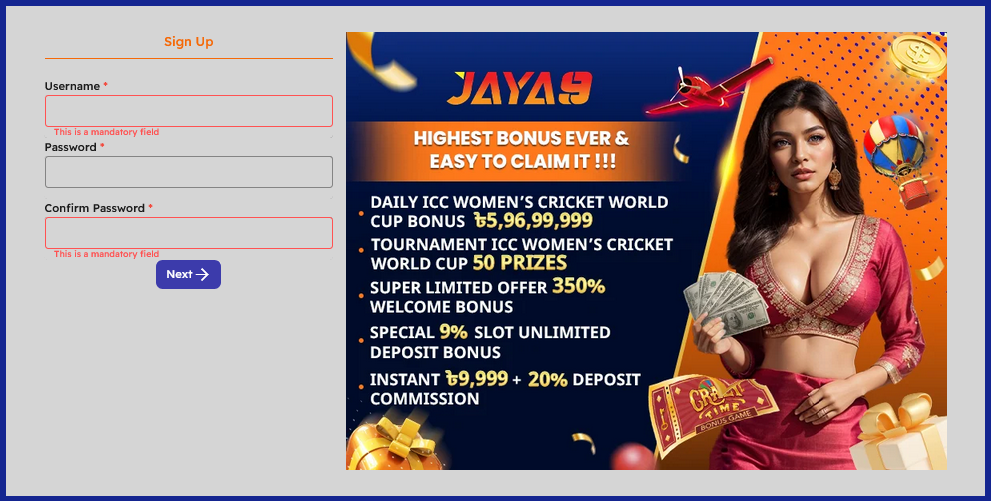 jaya9 register