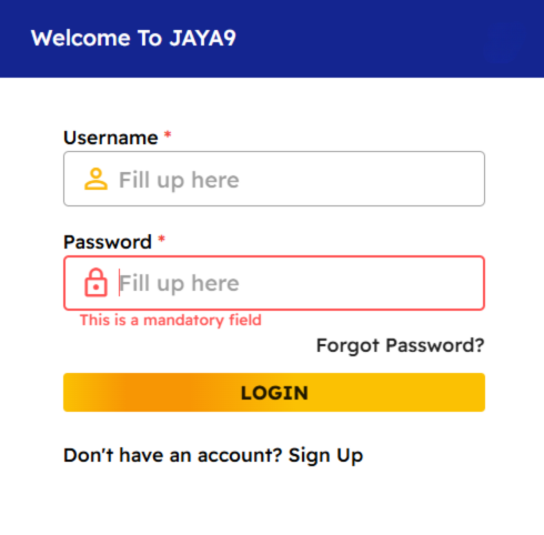 jaya9 Register