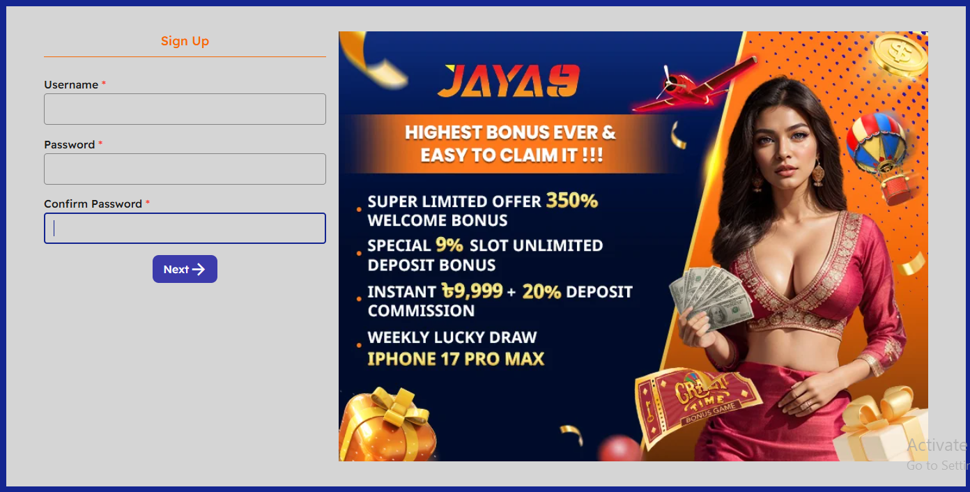jaya9 Register
